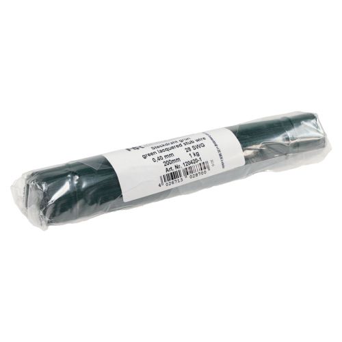 položky Zásuvný drát zelený květinářský drát drát Ø0,4mm 200mm 1kg
