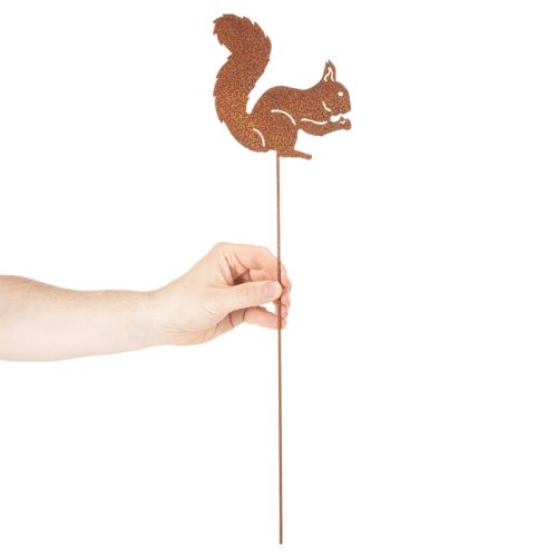 Zahradní kůl veverčí rez dekorativní kůl na záhon a květináč 52cm 2 ks | Floristik24.cz