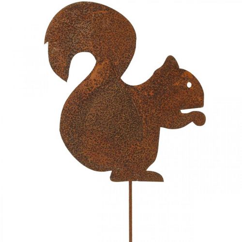 Floristik24 Zahradní hmoždinka veverka patina ozdobná hmoždinka 20cm