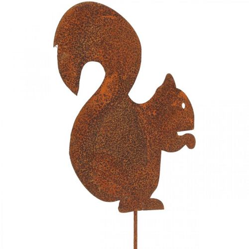 Floristik24 Zahradní hmoždinka veverka patina ozdobná hmoždinka 20cm