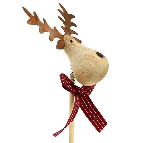 Floristik24 Zástrčka elk nature, bílá 7cm L30cm 8ks