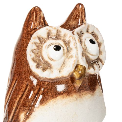 Keramická sova, dekorativní figurka na rostliny, 26 cm, 2 ks | Floristik24.cz