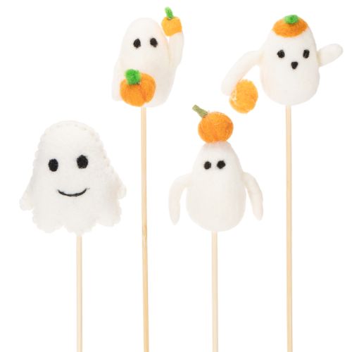 Figurky duchů na dřevěných tyčkách, halloweenská dekorace, 54 cm, 8 kusů nakoupit | Floristik24.cz