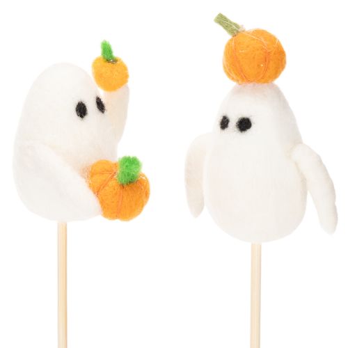 Figurky duchů na dřevěných tyčkách, halloweenská dekorace, 54 cm, 8 kusů | Floristik24.cz