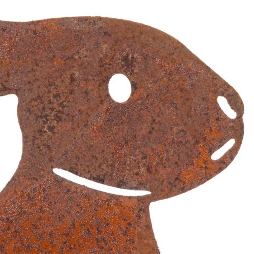 položky Zahradní králík na velikonoční dekoraci s rezavou úpravou ve venkovském stylu 60 cm 4 ks