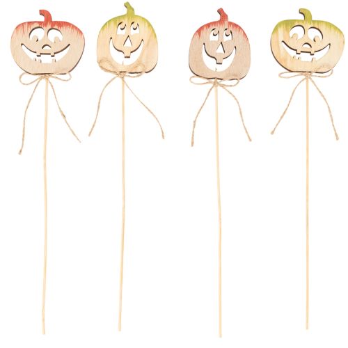 Dekorativní dýně s obličejem Halloweenská dekorace, 31 cm, 12 kusů | Floristik24.cz