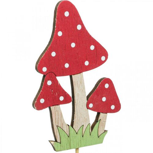položky Květinová zátka dekorace muchomůrka houba podzimní dekorace 10cm 18ks