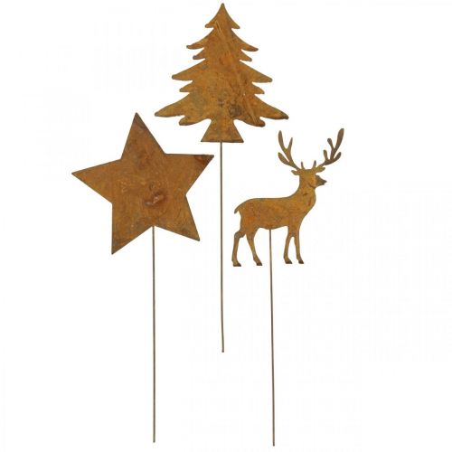 položky Zahradní kůl patina jelen deco star jedle H14/20 3ks