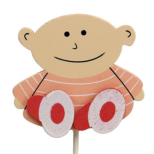 položky Zástrčka Baby 5cm L25cm Růžová 20 ks