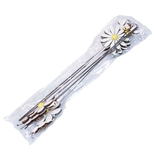 položky Jarní dekorace květina plug včelí dekorace 11×7,5cm 6ks