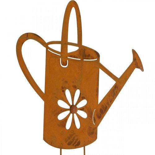 Floristik24 Konev na zalévání květin, zahradní hmoždinka z kovu, dekorace rez L39cm