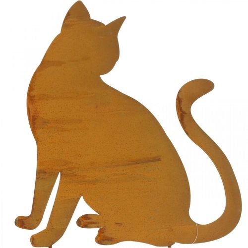 Floristik24 Patina Garden Stake Cat Bed Stake Retro H41,5cm