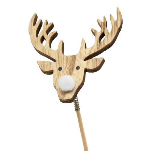 položky Zástrčka sobí příroda, bílá 8,5cm L37cm
