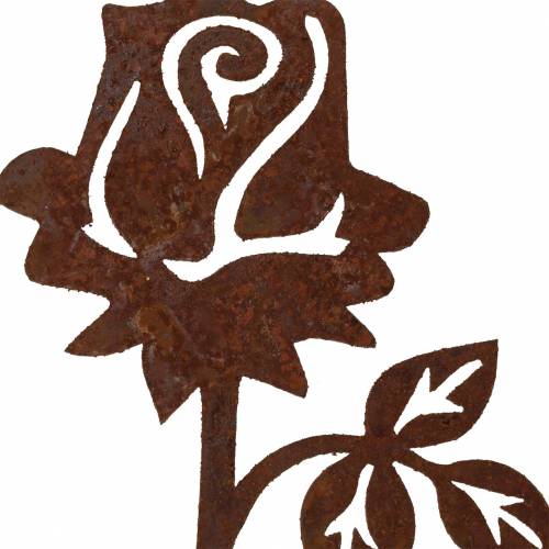 Floristik24 Kovová zátka růže patina kov 20cm × 8cm 12ks