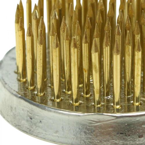 položky Květinová zátka do ježka ježek Kenzan Ikebana mosazná kulatá Ø 40mm