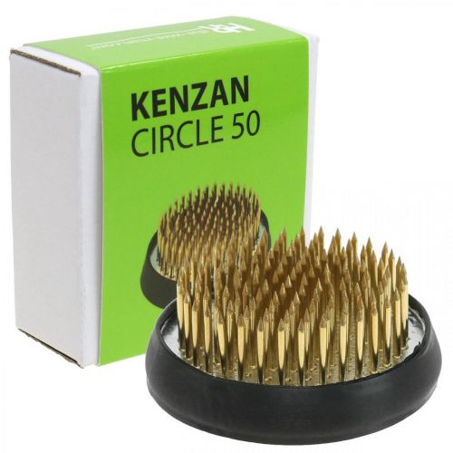 položky Ježek, Kenzan, Ikebana, stříbrná kovová aranžovací základna, kulatá Ø5cm