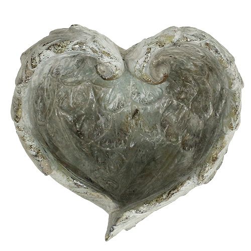 Floristik24 Zásuvná miska ve tvaru srdce 15 cm x 13 cm V8 cm