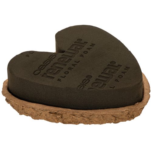 Květinové pěnové srdce OASIS® Renewal® Floral Foam Biolit® 18cm 2 ks