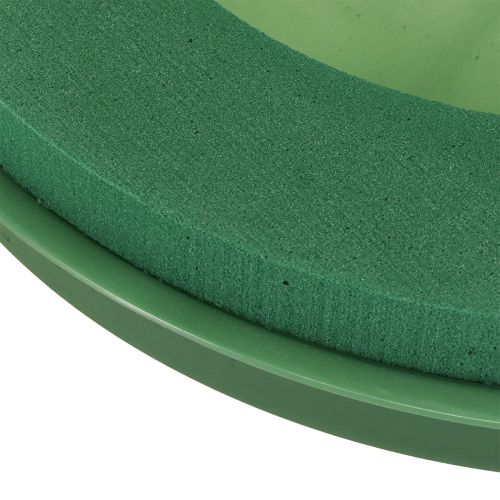 položky Květinový věnec z pěny s miskou, mokrá květinová pěna Ø29cm, 2 ks