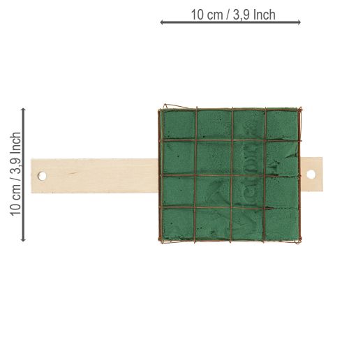 položky Květinová pěnová cihla Florette Eco se dřevem 10×10cm