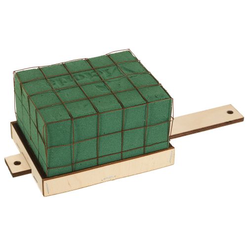 Květinová pěnová cihlová podstava ze dřeva Florette Eco 12×10cm