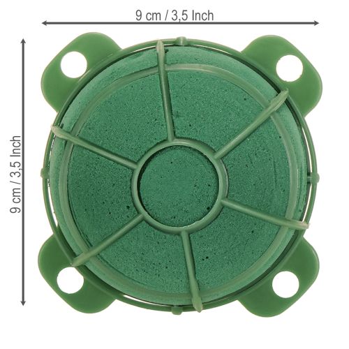 položky Držák na květiny z pěny, kulatý, Ø9cm, výška 5cm, 4 ks