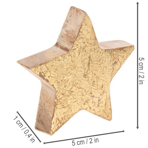 Lesklé ozdobné hvězdy na dekoraci stolu, 5 cm, 9 kusů | Floristik24.cz