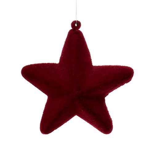 položky Hvězdicová vločka tmavě červená 10cm