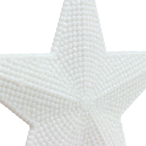položky Hvězda na zavěšení bílá 11cm L19cm 6ks