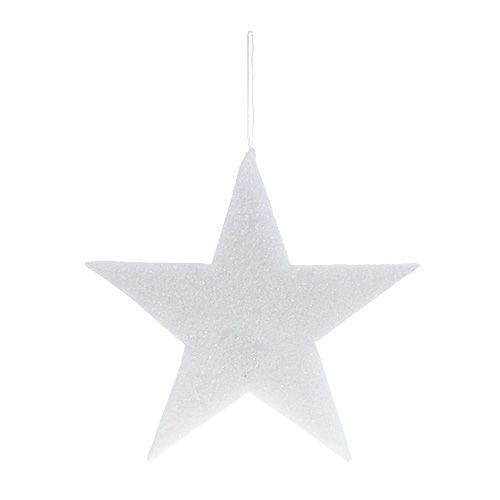 Hvězda k zavěšení bílá 37cm L48cm 1ks