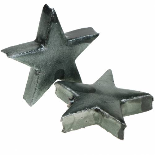 Floristik24 Deco stars šedá 4cm 12 ks