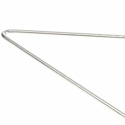 Floristik24 Deco star stříbrná 40cm 4ks