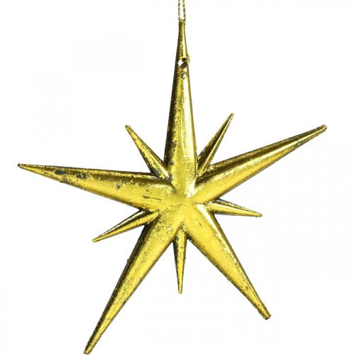 položky Vánoční dekorace přívěsek hvězda zlatý Š11,5cm 16ks