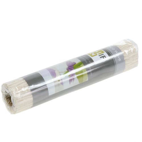 Floristik24 Látková stuha na běhání na stůl krémová 26cm x 300cm