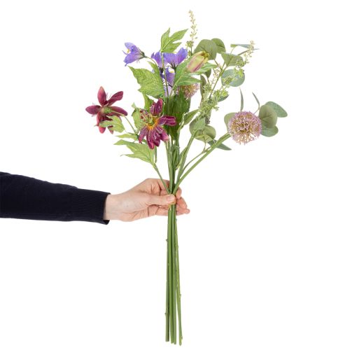 položky Umělá květinová kytice s barevnými květy, umělecky aranžovaná pro stylovou dekoraci, 60 cm