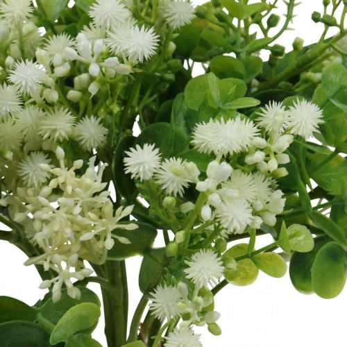 Dekorativní kytice Umělé květiny Kytice Umělé květiny Zelená Bílá L36cm