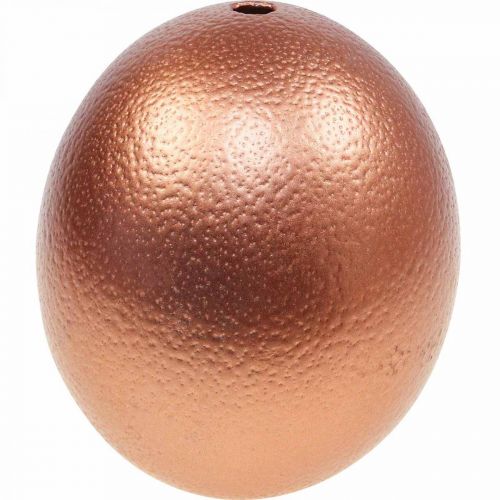 položky Dekorace z pštrosích vajec vyfouknutá Velikonoční dekorace měděná Ø12cm V14cm