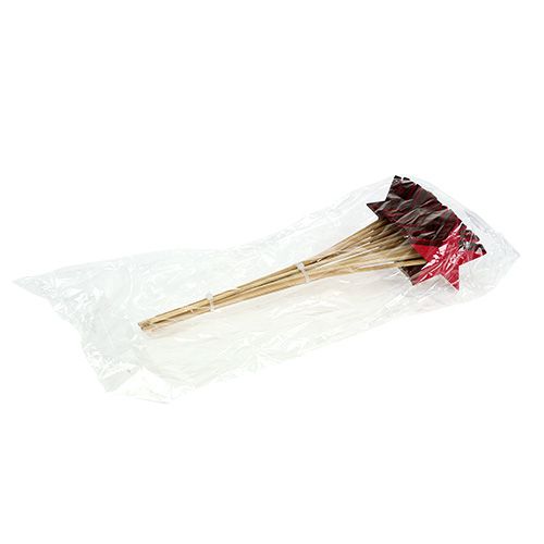 Floristik24 Hvězdičky fuchsiové jako špunt 7cm 12ks