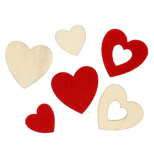 Floristik24 Srdíčka sypaná mix 2-3,5cm červená, přírodní 110p