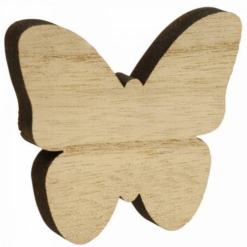 položky Dekorace rozptýlení motýlci Dřevěná dekorace motýlci 2,5-6,5cm 29 kusů