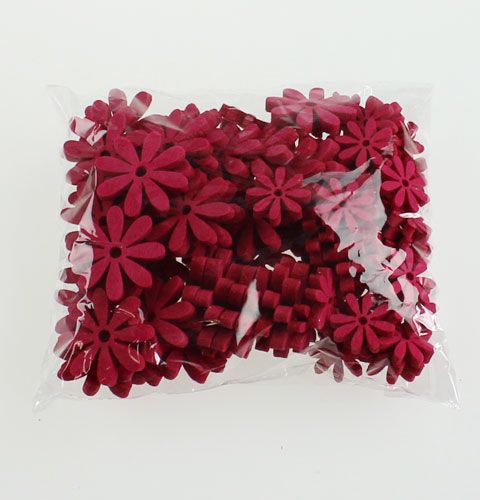 Floristik24 Plstěná sada květin v růžové barvě 96ks