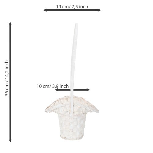položky Košík na rozptyl květin a okvětních lístků, 36 cm, 3 kusy