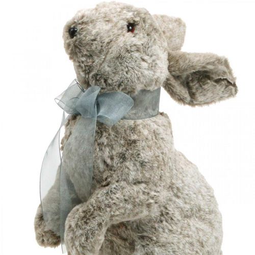 Floristik24 Plyšový velikonoční zajíček, dekorace do výlohy, zajíček na posazení, jarní dekorace V40cm