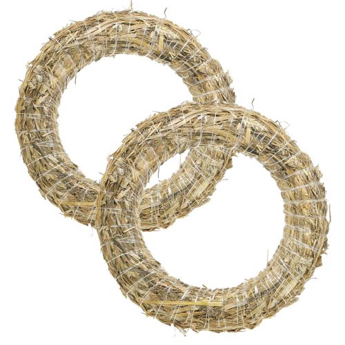 Slaměný věnec slaměný věnec přířez 35/6cm 2ks