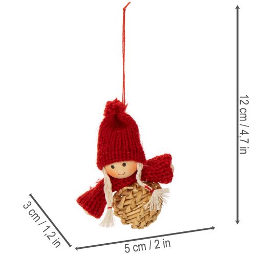 Sada vánočních ozdob ze slámy, figurky a hvězdy 6 cm, 30 ks | Floristik24.cz