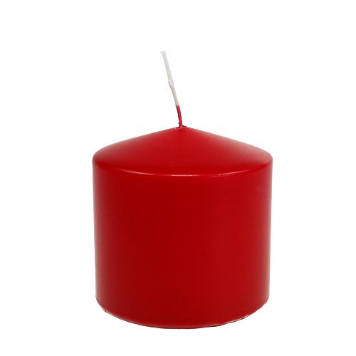 Floristik24 Sloupová svíčka 100/100 červená 4 ks