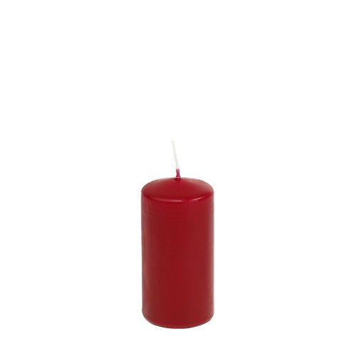 Floristik24 Pilířové svíčky červené svíčky H100mm Ø50mm staré červené 12ks
