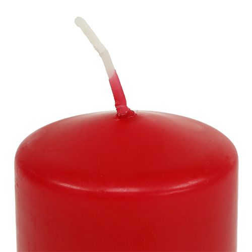 položky Sloupová svíčka 100/60 červená 16 ks