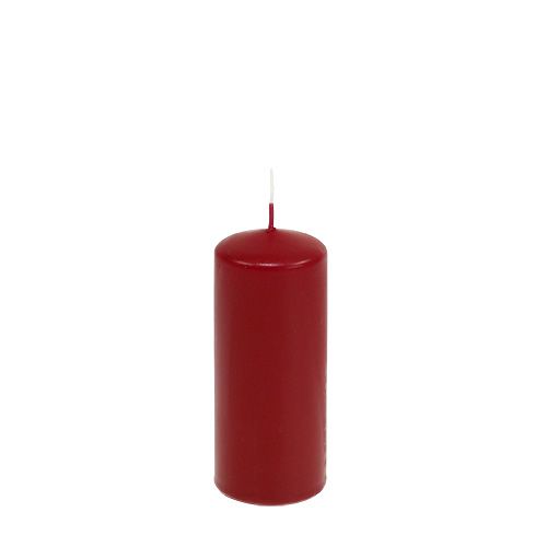 Sloupkové svíčky červené Adventní svíčky staré červené 120/50mm 24ks