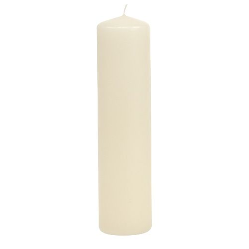 Pilířové svíčky krémové Adventní svíčky svíčky 200/50mm 24ks